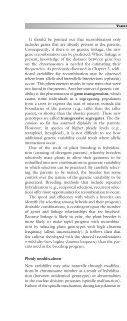 Principles of Plant Genetics and Breeding