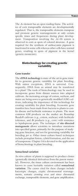 Principles of Plant Genetics and Breeding