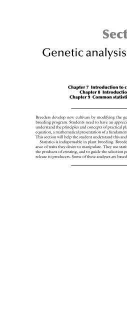 Principles of Plant Genetics and Breeding