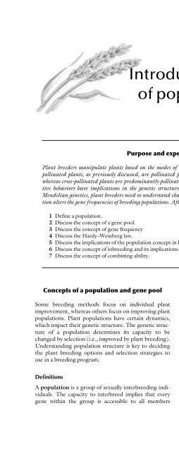 Principles of Plant Genetics and Breeding