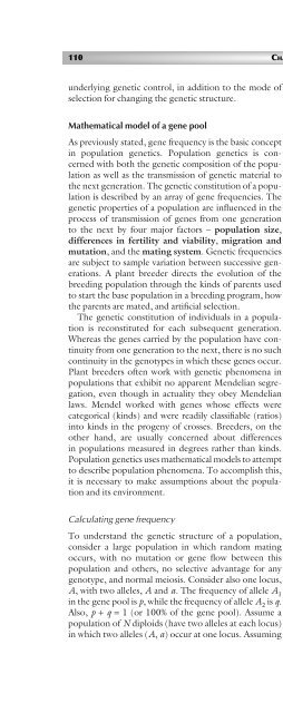 Principles of Plant Genetics and Breeding