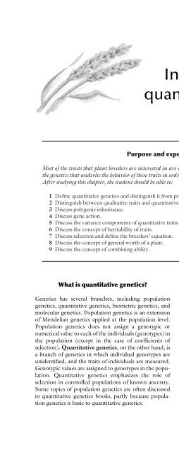 Principles of Plant Genetics and Breeding