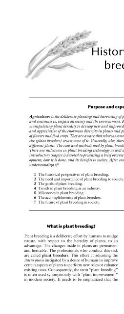 Principles of Plant Genetics and Breeding