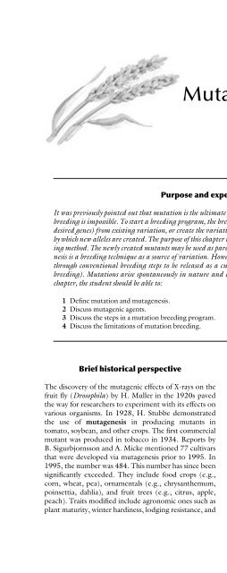 Principles of Plant Genetics and Breeding