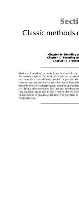 Principles of Plant Genetics and Breeding