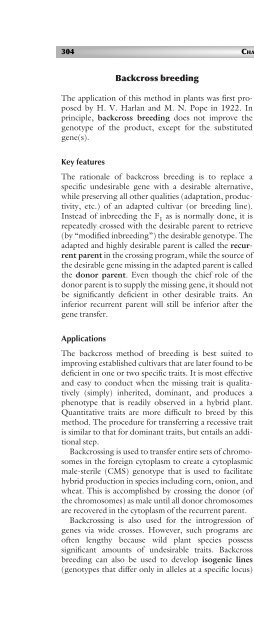 Principles of Plant Genetics and Breeding