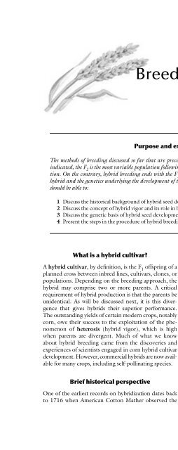 Principles of Plant Genetics and Breeding