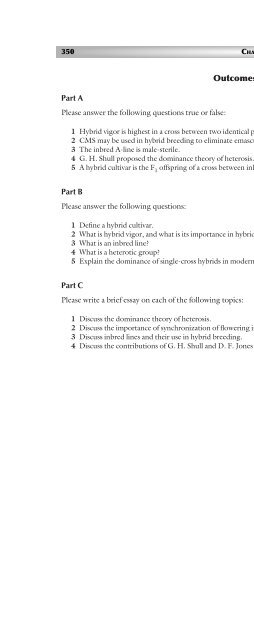 Principles of Plant Genetics and Breeding