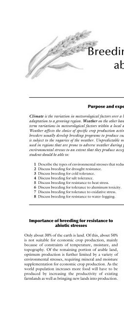 Principles of Plant Genetics and Breeding