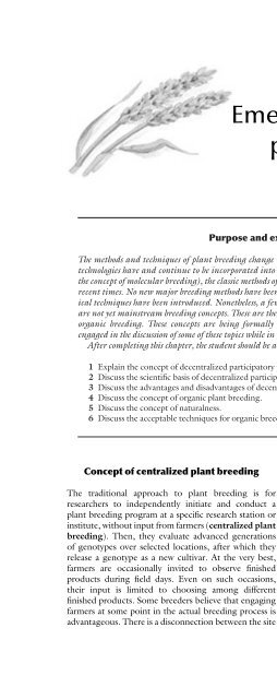 Principles of Plant Genetics and Breeding