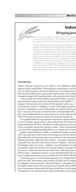 Principles of Plant Genetics and Breeding