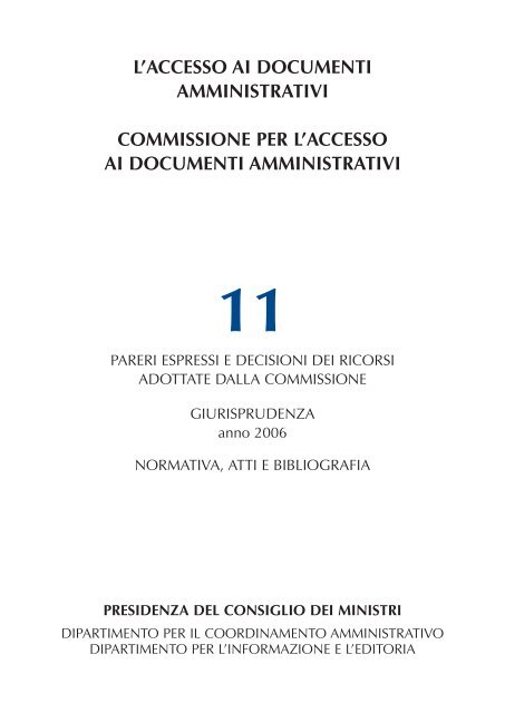 Laccesso Ai Documenti Amministrativi Governo Italiano