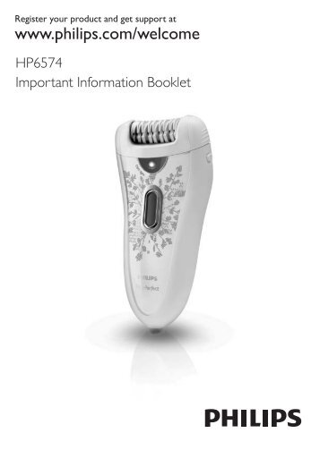 Philips SatinPerfect Ãpilateur - Instructions avant utilisation - FRA