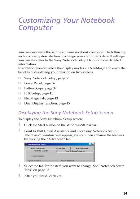 Sony PCG-C1F - PCG-C1F Manuale software Inglese