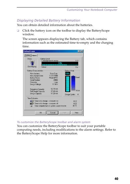 Sony PCG-C1F - PCG-C1F Manuale software Inglese