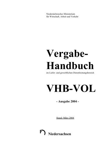 Vergabe- Handbuch VHB-VOL