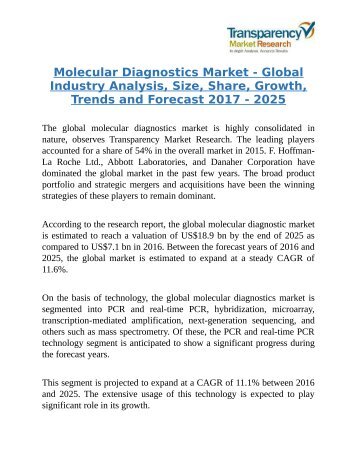 Global Molecular Diagnostics Market