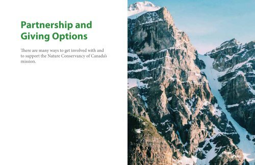 Nature Conservancy of Canada: Corporate Partnerships & Giving