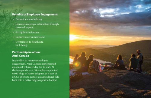 Nature Conservancy of Canada: Corporate Partnerships & Giving