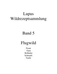 Lupus Wildrezeptsammlung Band 5 Flugwild