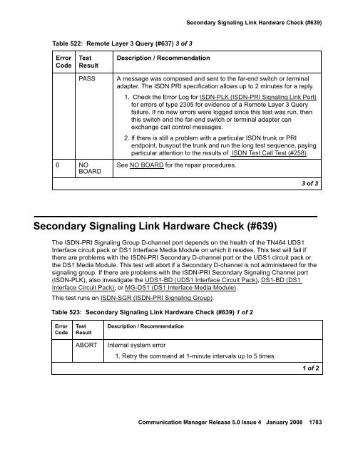 Server Alarms - Avaya Support