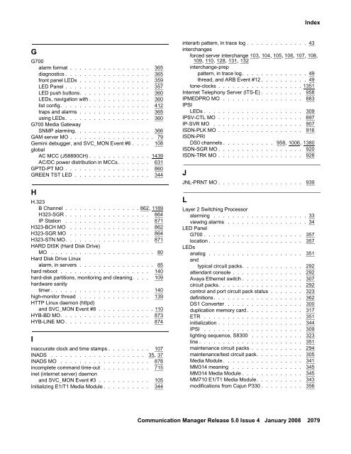 Server Alarms - Avaya Support