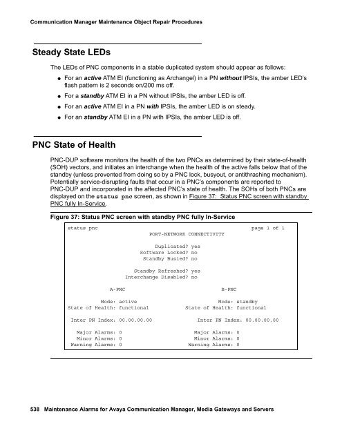 Server Alarms - Avaya Support