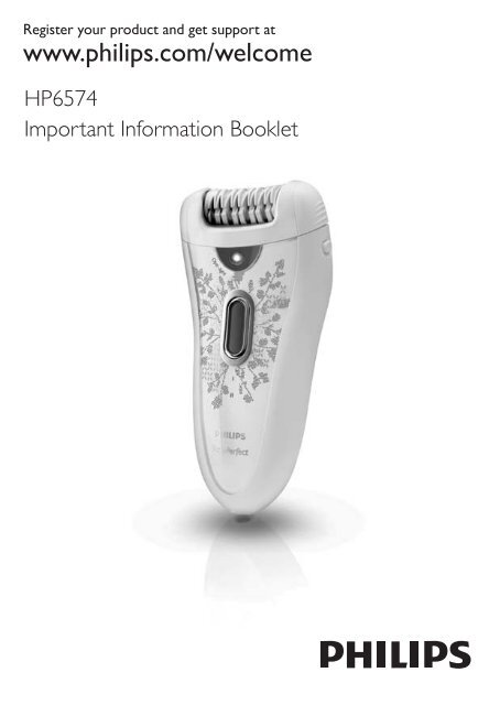 Philips SatinPerfect &Eacute;pilateur - Instructions avant utilisation - ITA