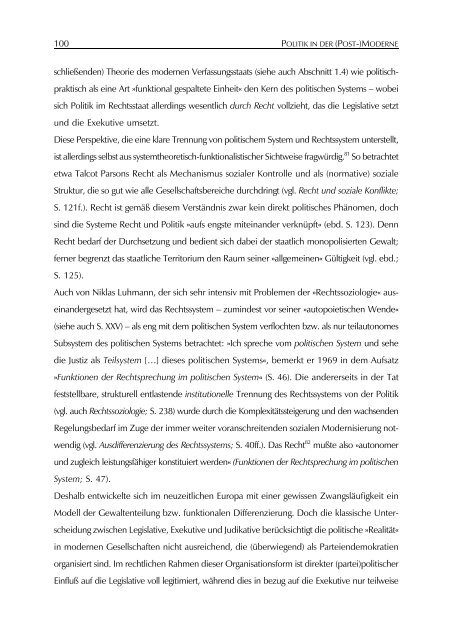 Politik in der (Post-)Moderne - edition fatal