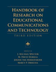 Handbook of Research on Educational Communications and ...