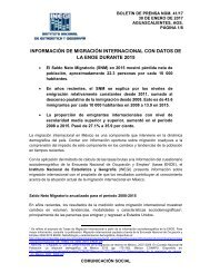 INFORMACIÓN DE MIGRACIÓN INTERNACIONAL CON DATOS DE LA ENOE DURANTE 2015