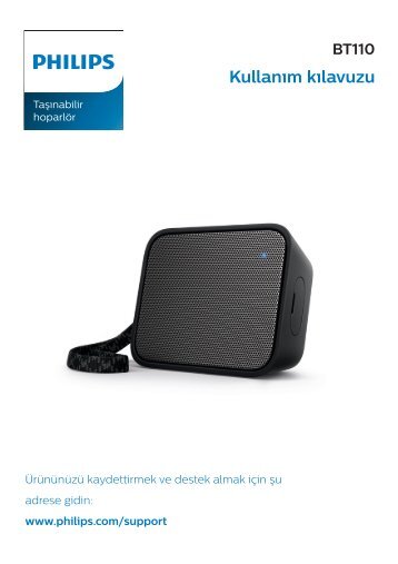 Philips PixelPop Enceinte portable sans fil - Mode dâemploi - TUR