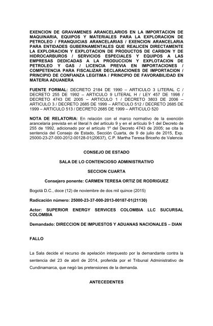 Scia_Consejo_de_Estado_2082126-25000-23-37-000-2013-00187-01_Exenci%C3 ...