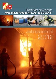 Jahresbericht 2012 der Freiwilligen Feuerwehr Neulengbach-Stadt