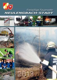Jahresbericht 2013 der Freiwilligen Feuerwehr Neulengbach-Stadt
