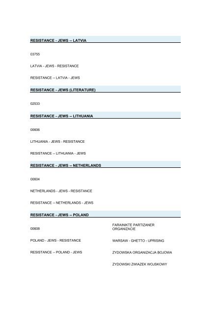 Cadenza Document - Yad Vashem