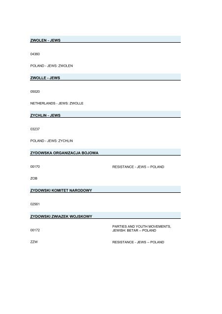 Cadenza Document - Yad Vashem