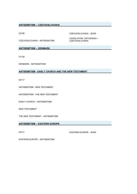 Cadenza Document - Yad Vashem