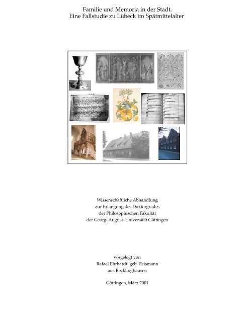 Familie Und Memoria In Der Stadt Sub Gottingen