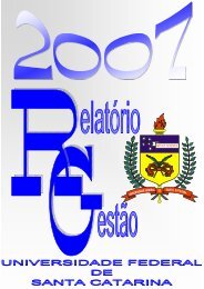 Relatório de Gestão - 2007 - DIE - Pós-Graduação - UFSC