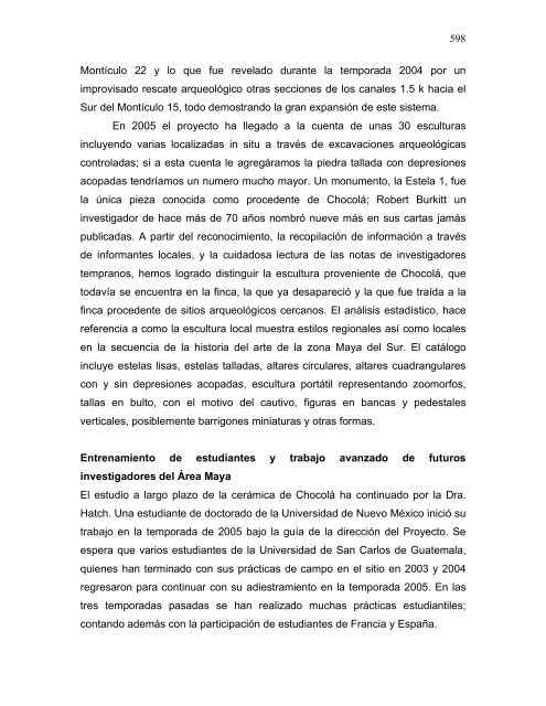 proyecto arqueológico chocolá: informe no. 3 informe no. 3