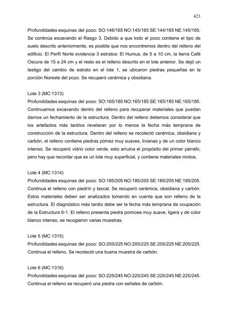 proyecto arqueológico chocolá: informe no. 3 informe no. 3