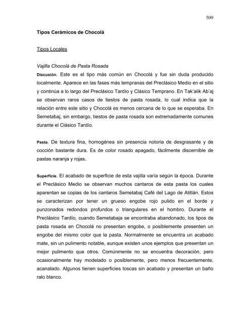 proyecto arqueológico chocolá: informe no. 3 informe no. 3