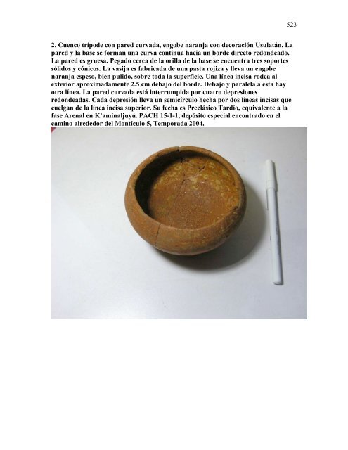 proyecto arqueológico chocolá: informe no. 3 informe no. 3