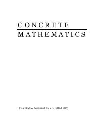 Concrete mathematics : a foundation for computer science