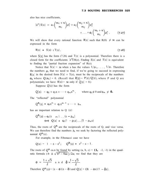 Concrete mathematics : a foundation for computer science