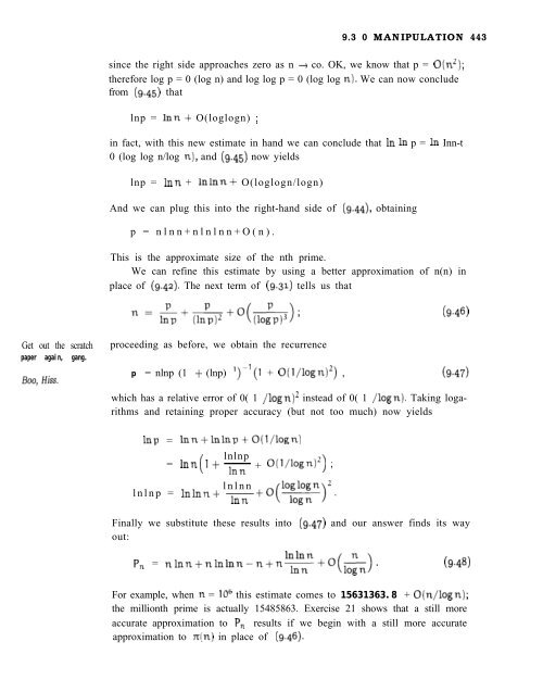 Concrete mathematics : a foundation for computer science