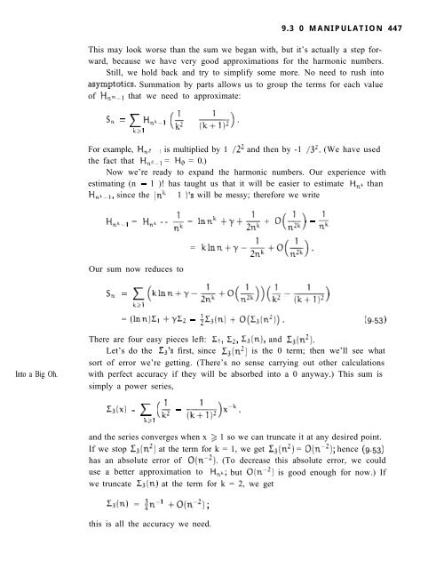 Concrete mathematics : a foundation for computer science