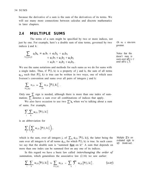 Concrete mathematics : a foundation for computer science