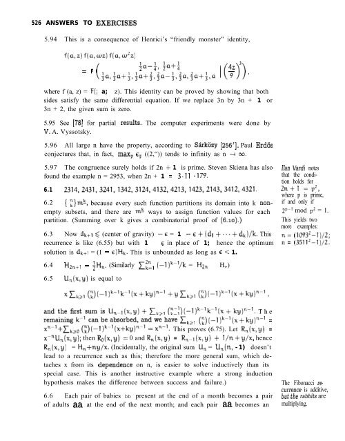 Concrete mathematics : a foundation for computer science